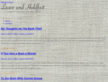 Tablet Screenshot of leaveandholdfast.com